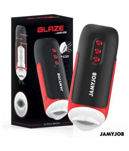 JAMYJOB - BLAZE AUTOMATIC MOUTH MASTURBATOR 5 SUCTION AND VIBRATION MODES
