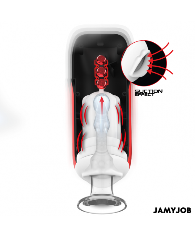 JAMYJOB – BLAZE AUTOMATIC MOUTH MASTURBATOR 5 SIurbimo IR VIBRAVIMO REŽIMAI 3