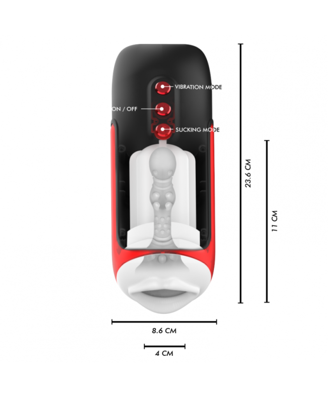 JAMYJOB – BLAZE AUTOMATIC MOUTH MASTURBATOR 5 SIurbimo IR VIBRAVIMO REŽIMAI 4