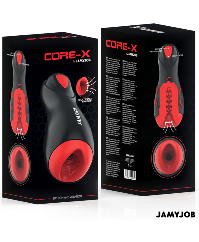 JAMYJOB – CORE-X AUTOMATINIS MASTURBATORIAUS 5 SIurbimo IR VIBRAVIMO REŽIMAI 8