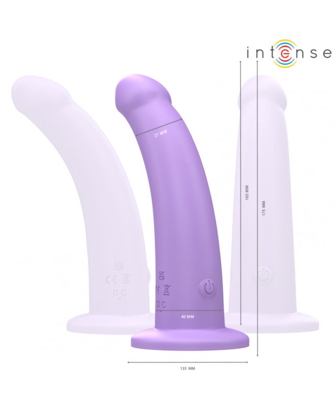 INTENSE – EDDIE VIBRATOR 17,5 CM 10 VIBRATIONS PURPULINIS NUOTOLINIO VALDYMAS 2