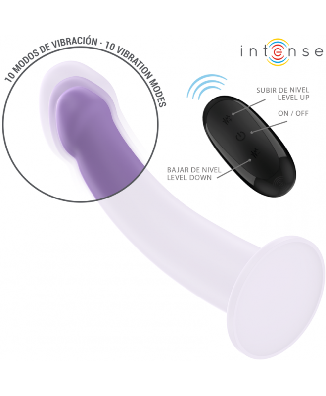 INTENSE – EDDIE VIBRATOR 17,5 CM 10 VIBRATIONS PURPULINIS NUOTOLINIO VALDYMAS 3