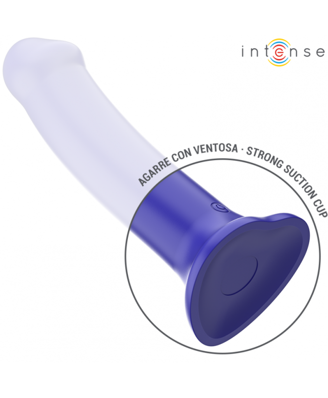 INTENSE – VIBRATORIAUS VIKTORIJA SU SIURBUČIU 10 VIBRATIONS TAMSIAI MĖLYNA NUOTOLINIO VALDYMO PULTAS 4