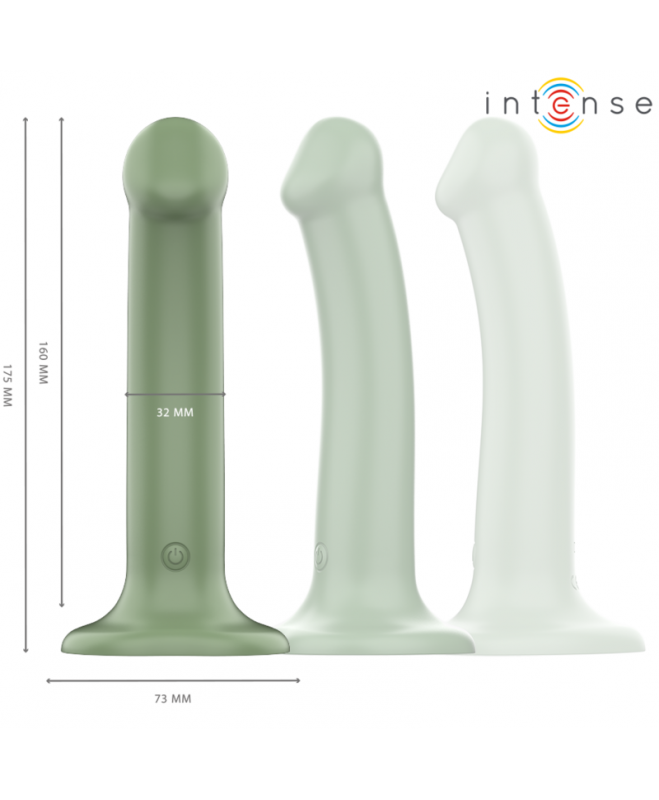 INTENSE – VIBRATORIUS BECCA SU SIURBUČIU 10 VIBRATIONS GREEN NUOTOLINIO VALDYMAS 2