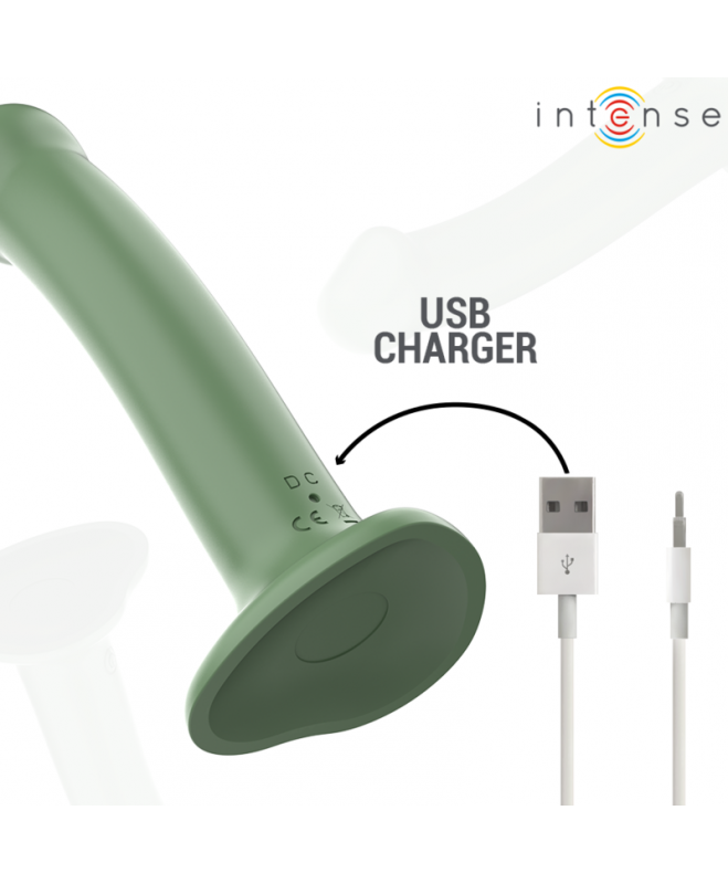 INTENSE – VIBRATORIUS BECCA SU SIURBUČIU 10 VIBRATIONS GREEN NUOTOLINIO VALDYMAS 6