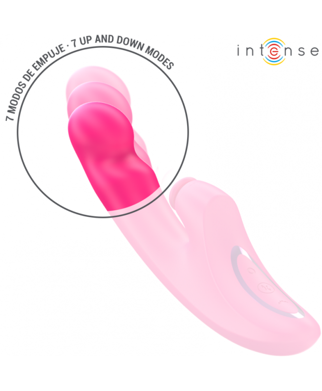 INTENSE - EMI VIBRATOR 13,5 CM DAUGIAFUNKCIJA 3 I 1 10 VIBRATIONS ROŽINĖ 3