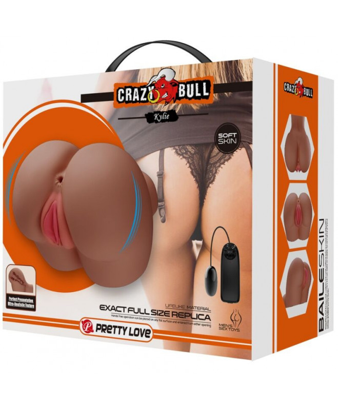 „Crazy Bull“ - Kylie asilo vibratorius su realistiška makšti 9