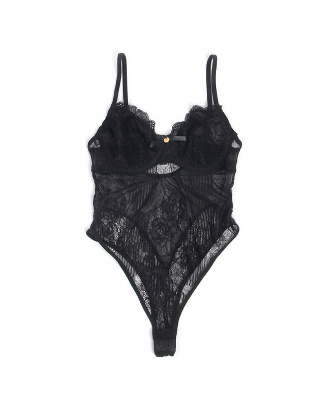 Subblimis - 955618 nėrinių bodis su apačia uždaroma juoda s/m 6