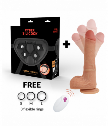 CYBER SILICOCK STRAP-ON MR RICK REMOTE CONTROL