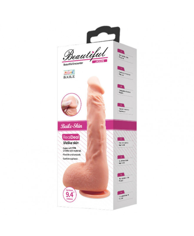 JASON REALISTIC DILDO FLESH 24 CM 4