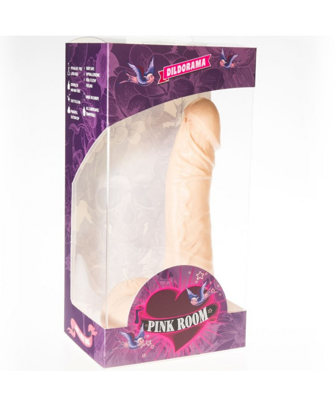 ROŽINĖ KAMBARIO EBAN REALISTIC DILDO MĖSTĖ 19 CM 2