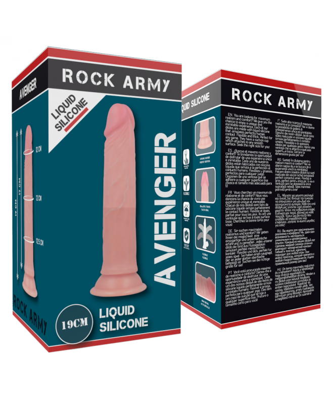 ROCKARMY LIQUID SILICONE PREMIUM AVENGER REALISTIC 19cm 6