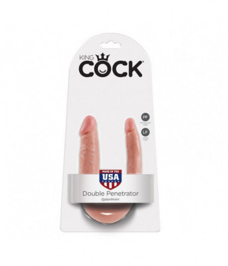 KING COCK U-SHAPED SMALL DOUBLE TROUBLE FLESH