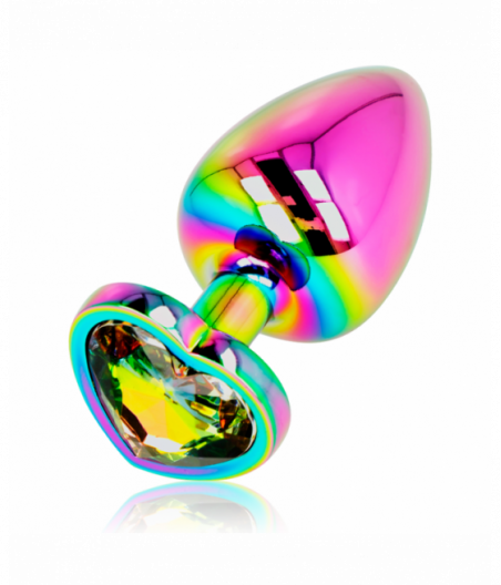 OHMAMA IRIDESCENT HEART ANAL PLUG SIZE L