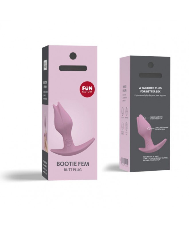 FUN FACTORY - BOOTIE FEM MOTERIS ANALINIS BUTT PLUG ROSE 2