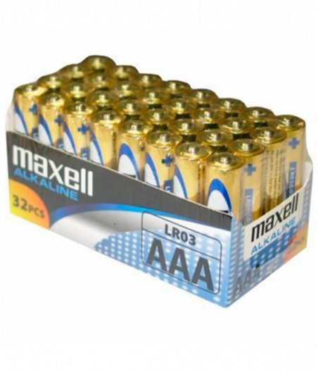 MAXELL BATTERY AAA LR03 PACK*32 UDS