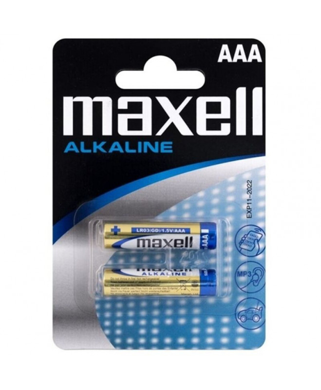 MAXELL šarminės baterijos AAA LR03 lizdinė plokštelė * 2