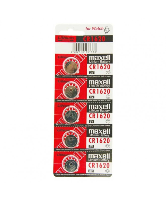 MAXELL BATTERY LITIO CR1620 3V 5UDS