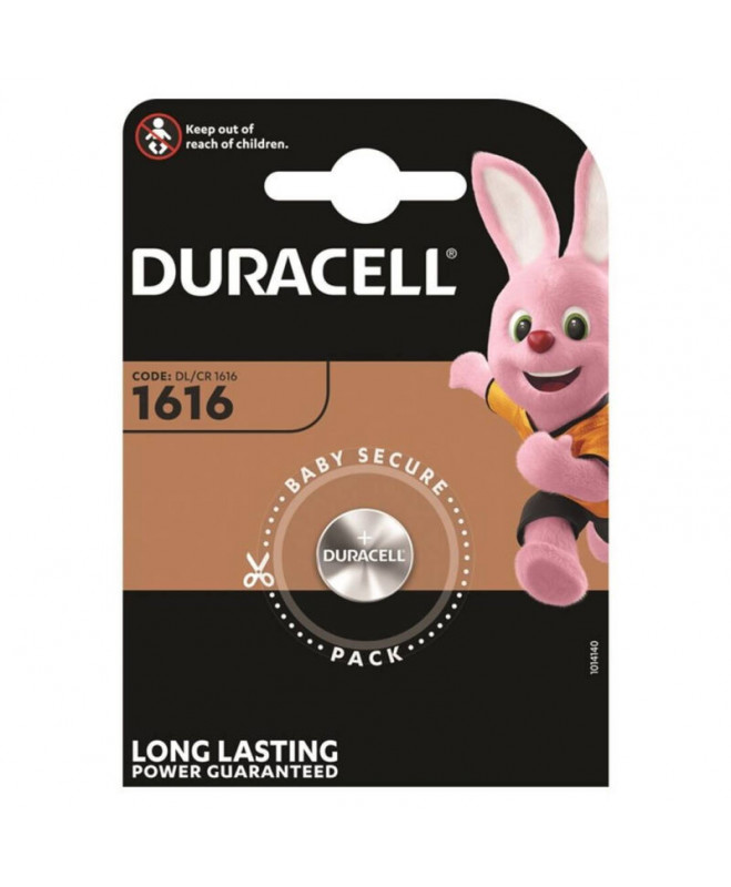 DURACELL BUTTON BATTERY LITIO CR1616 3V 1 Vnt