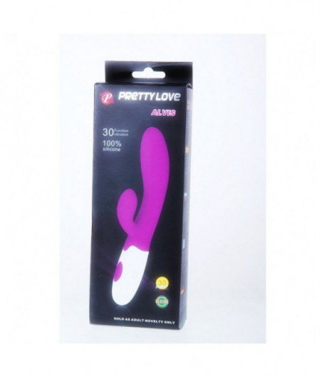 PRETTY LOVE FLIRTATION ALVIS VIBRATOR WITH CLIT STIMULATION