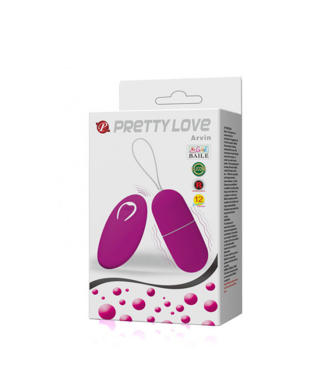 PRETTY LOVE VIBRATING EGG ARVIN NUOTOLINIO KONTROLĖ 12V 7