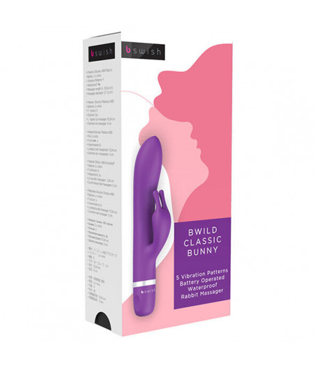 B SWISH MASSAGER BWILD CLASSIC BUNNY PURPLE