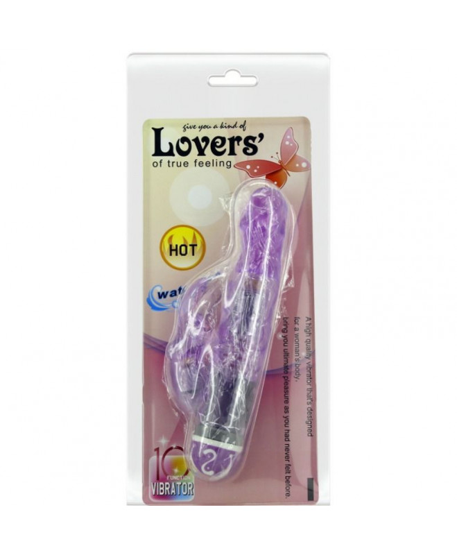 BAILE VIBRATORS MULTISPEED RABBIT VIBRATOR PURPLE 2