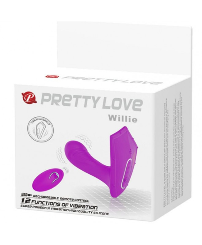 PRETTY LOVE WILLIE VIBRAVIMAS STIMULIATORIUS SU NUOTOLINIO PULTO PULTU 11