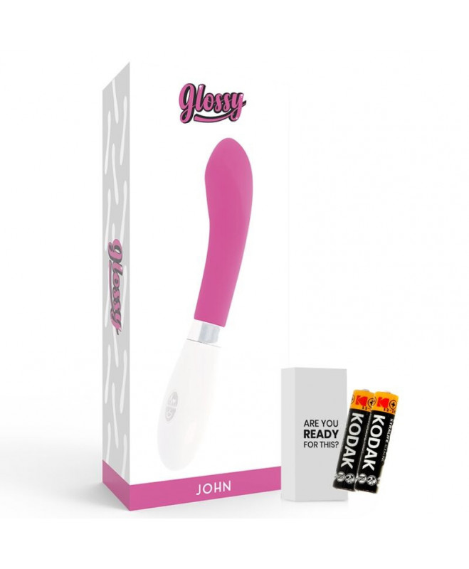 GLOSSY JOHN VIBRATOR ROŽINĖ