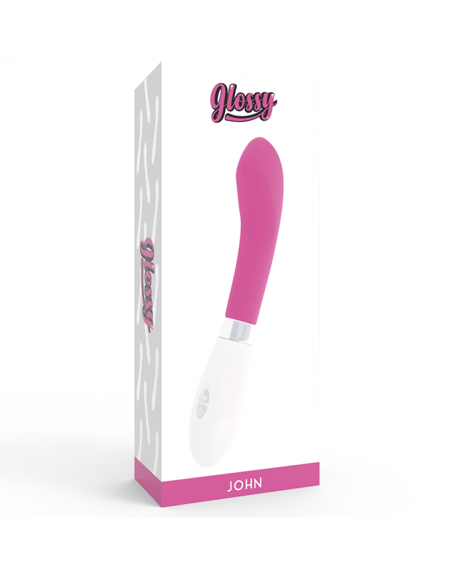 GLOSSY JOHN VIBRATOR ROŽINĖ 6