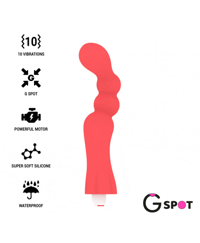 G-SPOT GOHAN G-SPOT VIBRATORIS ŠVIESI RAUDONAS 8