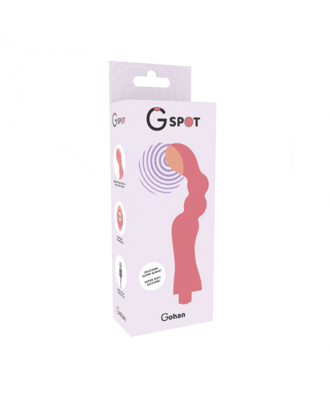 G-SPOT GOHAN G-SPOT VIBRATORIS ŠVIESI RAUDONAS 2