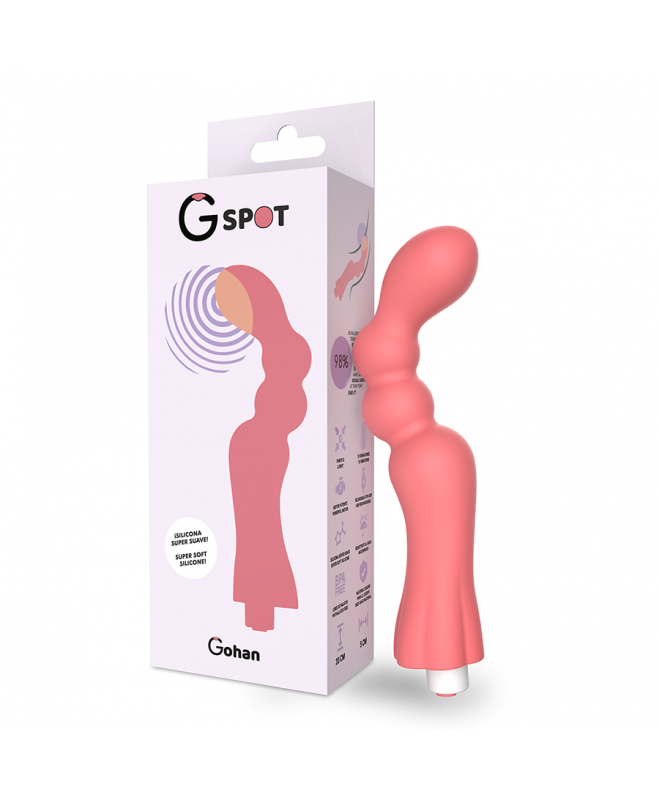 G-SPOT GOHAN G-SPOT VIBRATORIS ŠVIESI RAUDONAS 4