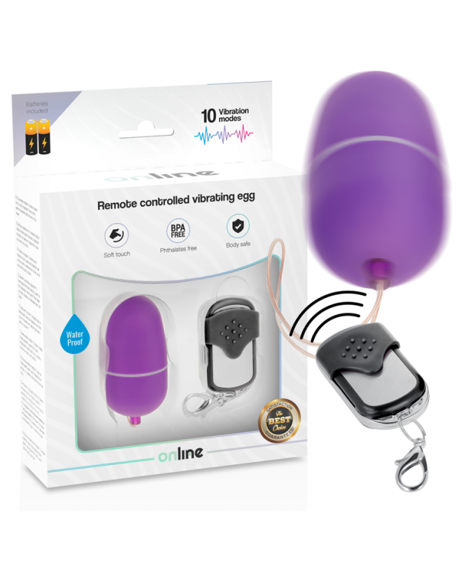 INTERNETU NUOTOLINIO VALDYMO PULTAS VIBRAVIMAS EGG M - PURPURA 2