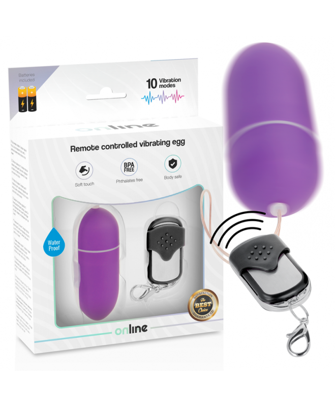 INTERNETU NUOTOLINIO VALDYMO PULTAS VIBRATING EGG L - PURPURA 2