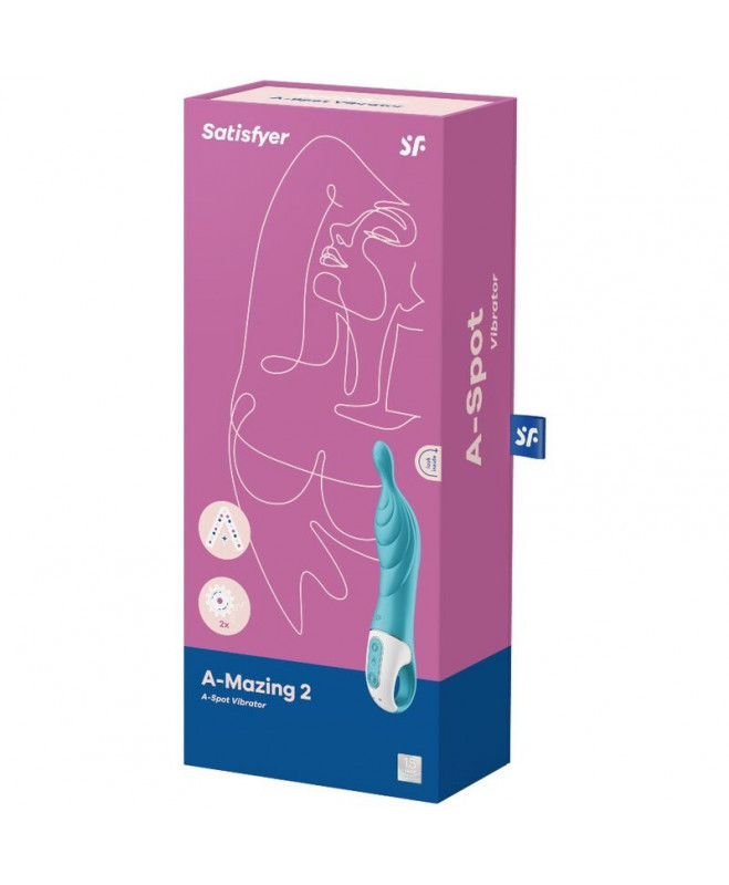 VIBRATORIUS SATISFYER A-MAZING 2 A-SOT - TURQUOISE 3