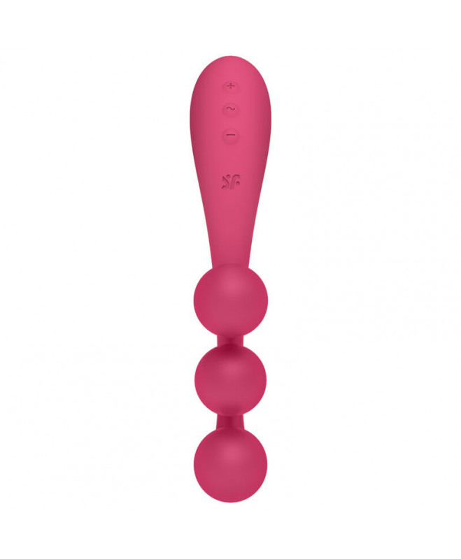 SATISFYER TRI BALL 1 MULTI VIBRATOR - RAUDONA 2