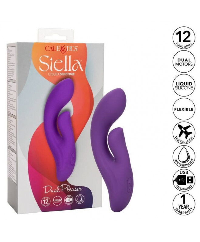 CALIFORNIA EXOTICS STELLA DUAL PLEASER VIOLET