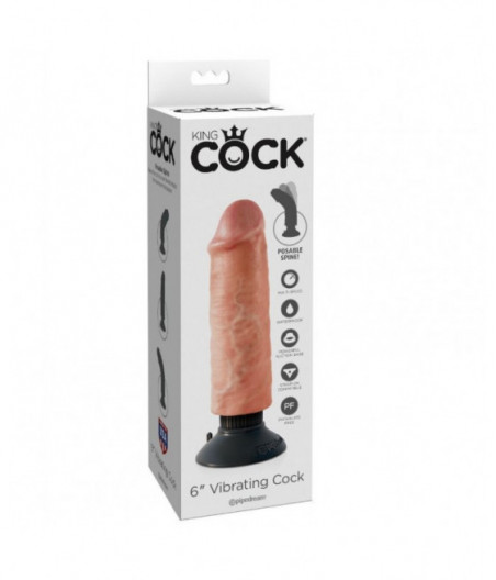 KING COCK 6 VIBRATING STIFFY