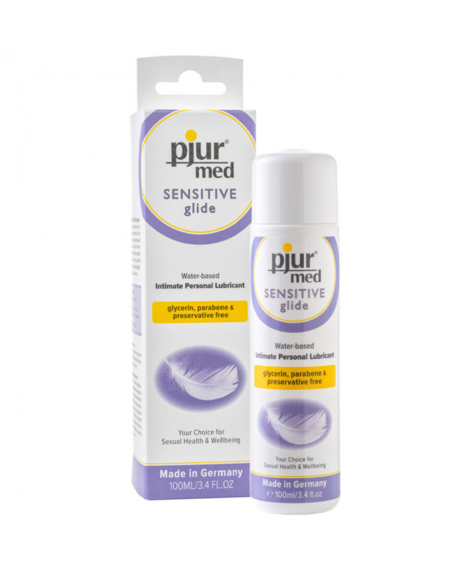 PJUR MED SENSITIVE GLIDE VANDENS PAGRINDO LUBRIKANTAS 100 ml