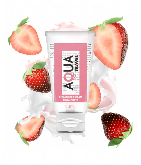 AQUA TRAVEL BRAKŠČIŲ KREEMINIS LUBRIKANTAS VANDENS PAGRINDINIS LUBRIKANTAS - 50 ml