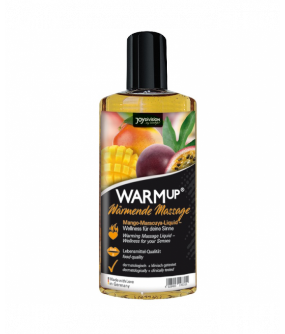 AQUAGLIDE - ŠILDINANTIS MANGO IR MARACUYA MASAŽINIS ALIEJUS - 150 ml