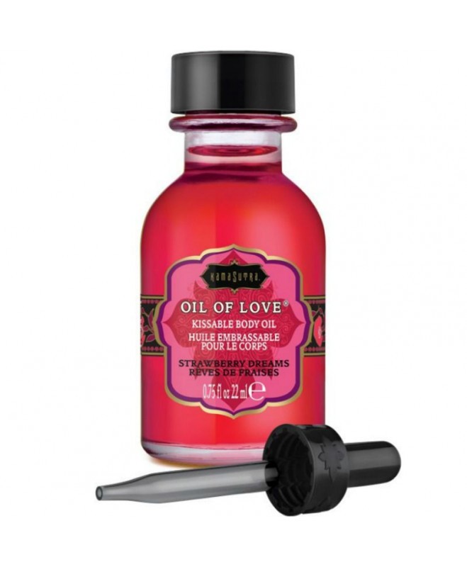 KAMASUTRA KISSABLE OIL OF LOVE FORELPLAY BRAKŽIŲ SVAJONŲ ALIEJUS 22 ml