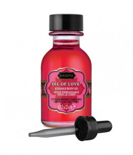 KAMASUTRA KISSABLE OIL OF LOVE FOREPLAYS STRAWBERRY DREAMS 22 ML