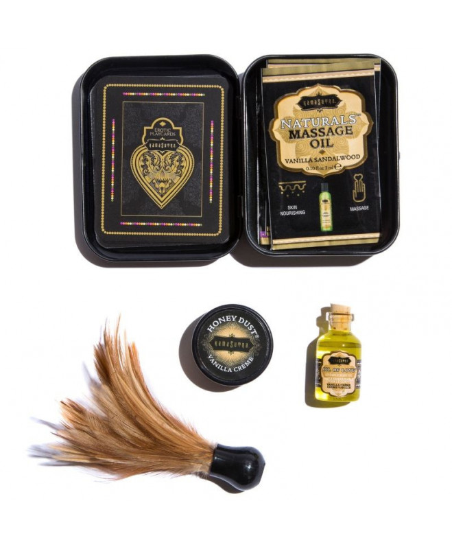 KAMASUTRA WEEKENDER TIN KIT VANILINIS KREMAS 3