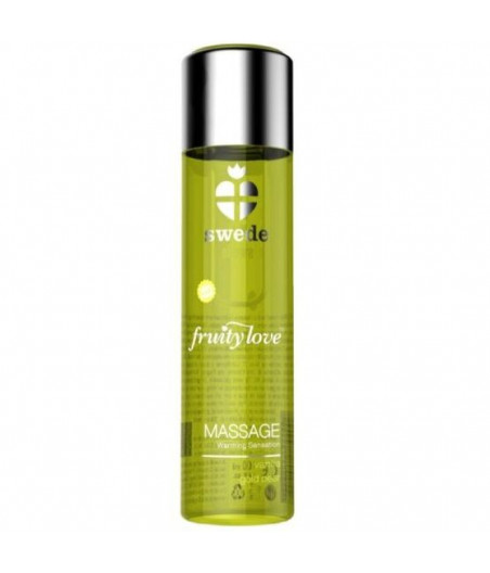 SWEDE FRUITY LOVE WARMING EFFECT MASSAGE OIL VANILLA AND GOLD PEAR 60 ML