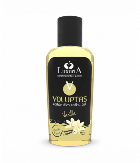 LUXURIA VOLUPTAS EDIBLE MASSAGE GEL WARMING EFFECT VANILLA 100 ML