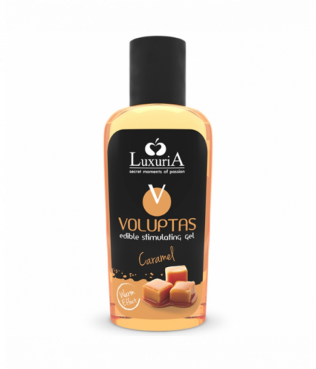 LUXURIA VOLUPTAS EDIBLE MASSAGE GEL WARMING EFFECT CARAMEL 100 ML