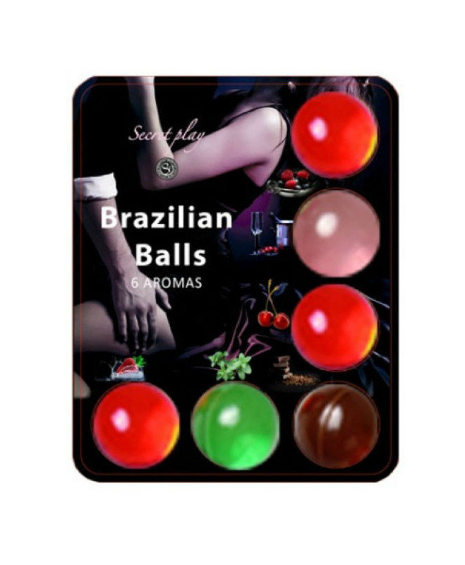 SECRET PLAY BRAZILIAN BALLS LUBRICANT HOT BALLS 6 Vnt.
