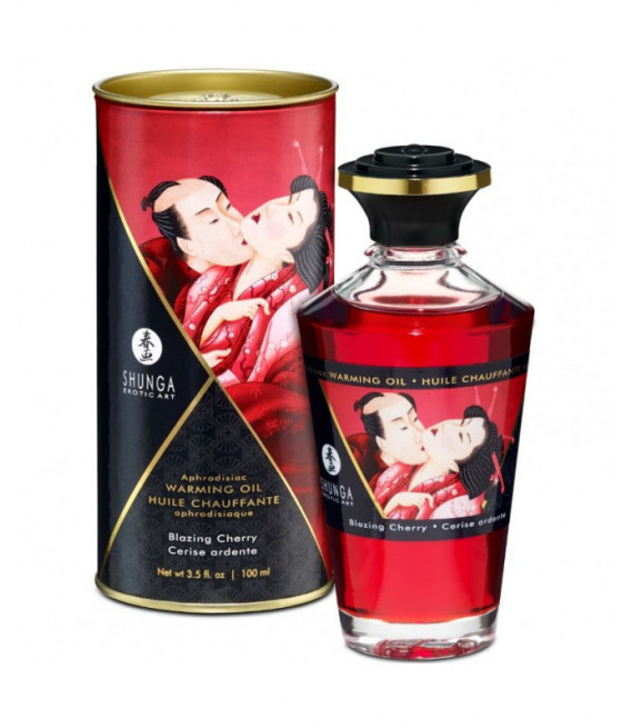 SHUNGA AFRODIZIAKAS ŠILDANTIS ALIEJUS BLAZING Cherry 100 ml